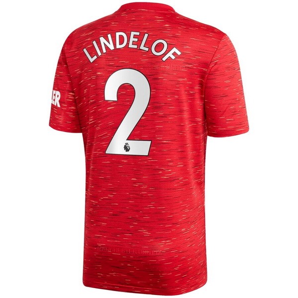 Maglia Manchester United NO.2 Lindelof 1ª 2020-2021 Rosso
